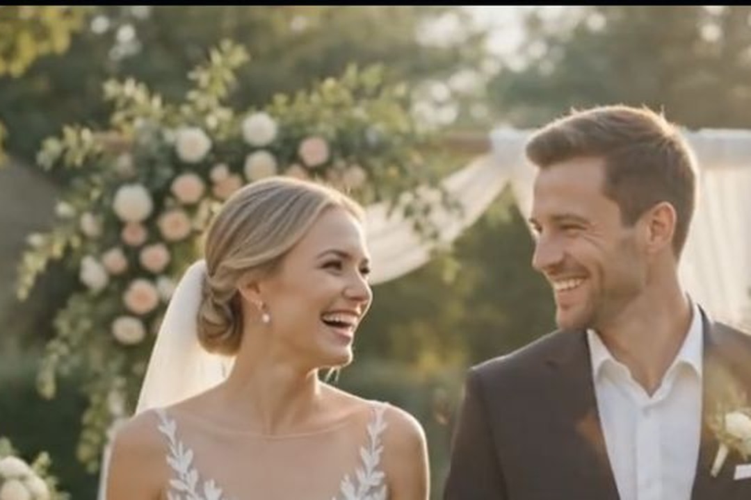 Ana e Rafael juntos após a cerimônia